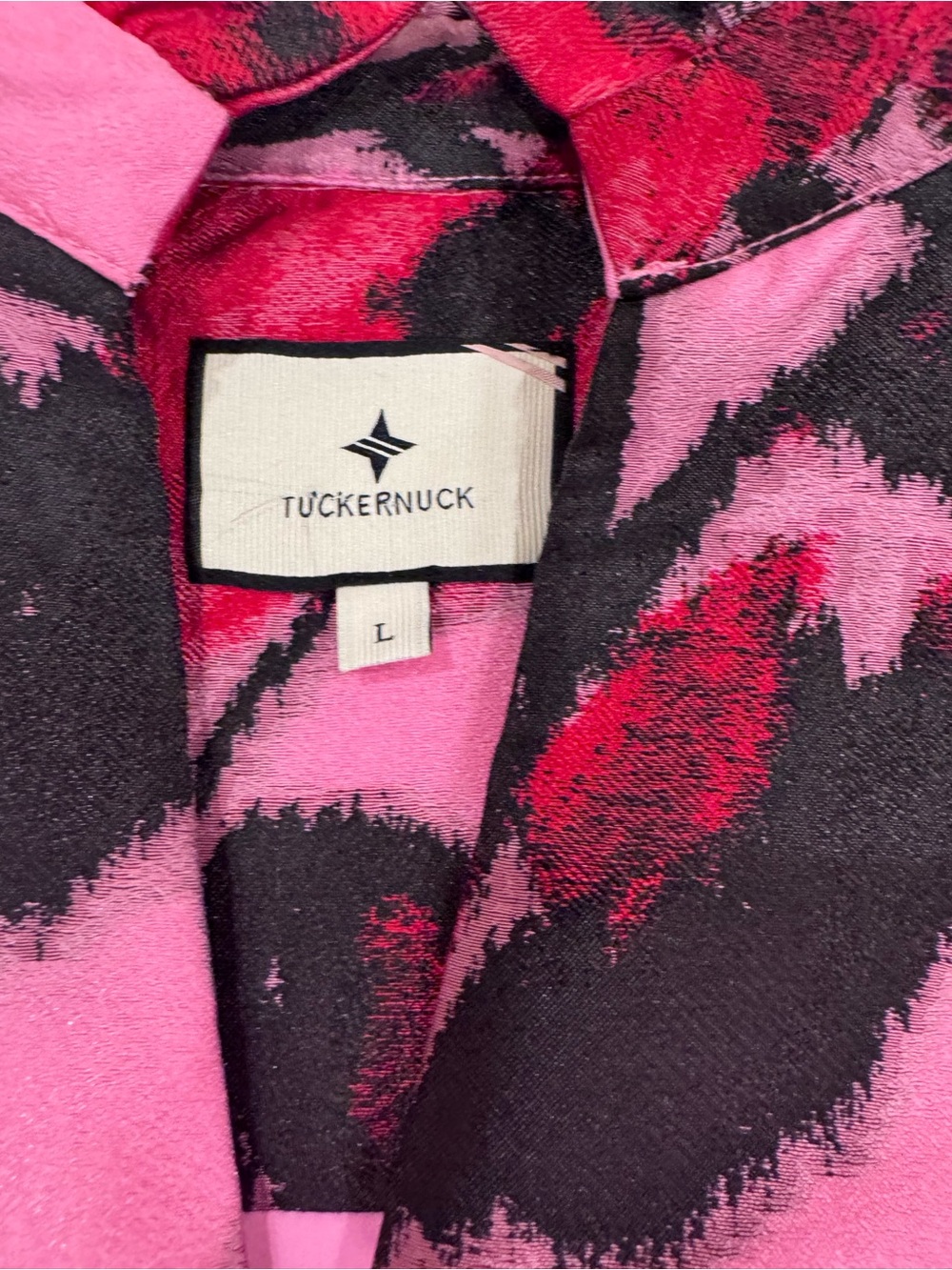 Tuckernuck Pink and Red Abstract Floral Coupe Dress - Picture 2 of 3
